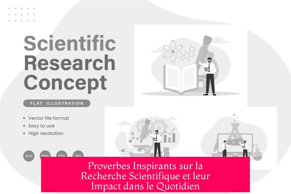 Proverbes Inspirants sur la Recherche Scientifique et leur Impact dans le Quotidien