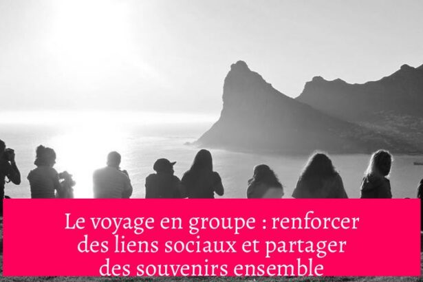 Le voyage en groupe : renforcer des liens sociaux et partager des souvenirs ensemble