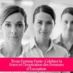 Texte Femme Forte : Celebrer la Force et l'Inspiration des Femmes d'Exception