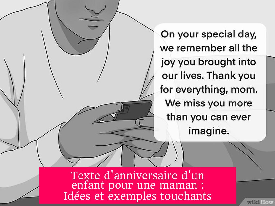 Texte d'anniversaire d'un enfant pour une maman : Idées et exemples touchants