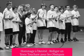 Hommage à l'Amitié : Rédiger un Texte Touchant pour les Obsèques d'un Ami Disparu