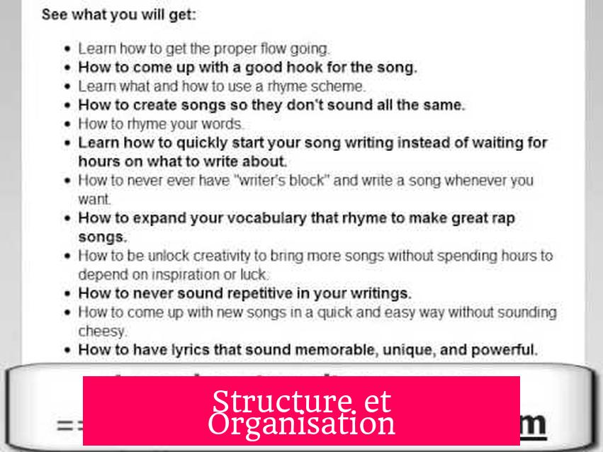 Structure et Organisation