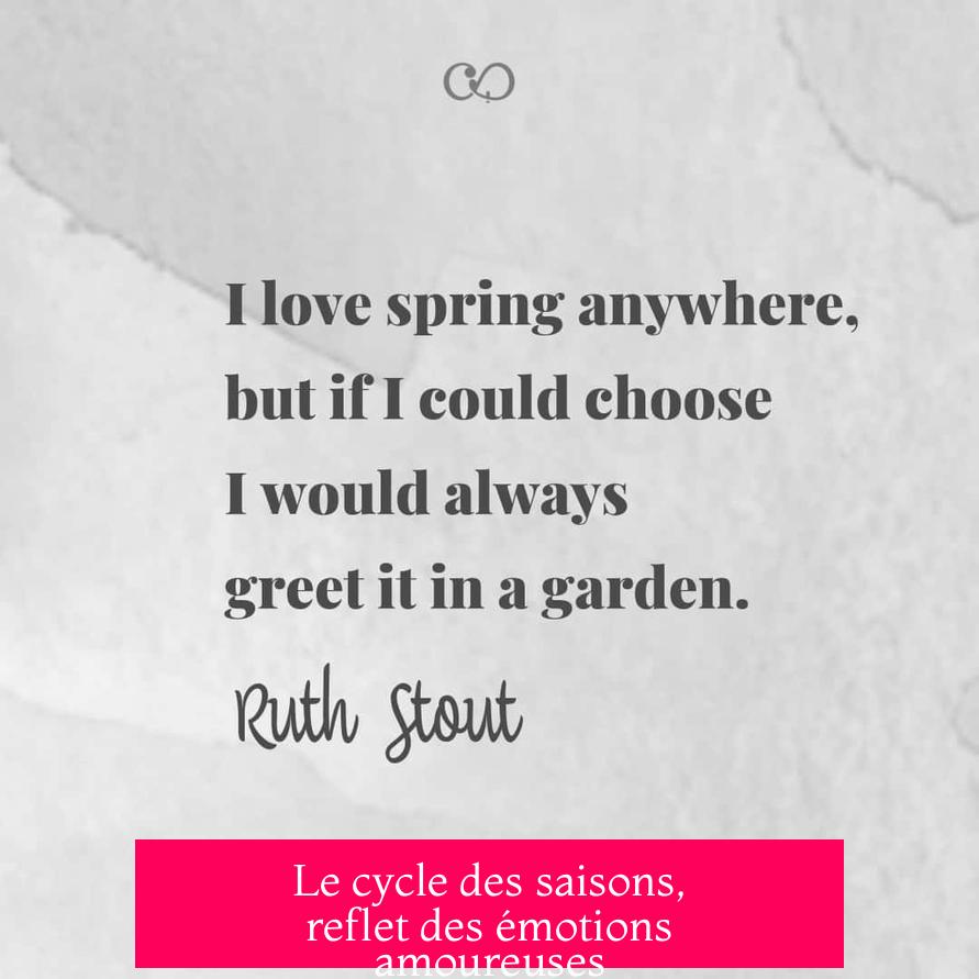 Le cycle des saisons, reflet des émotions amoureuses