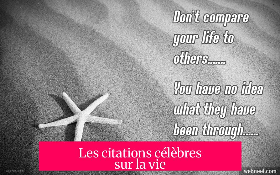 Les citations célèbres sur la vie