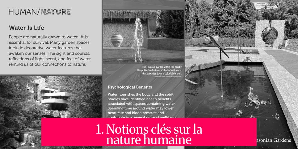 1. Notions clés sur la nature humaine