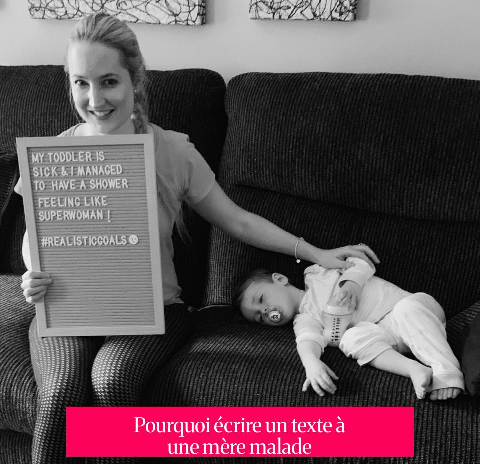 Pourquoi écrire un texte à une mère malade ?