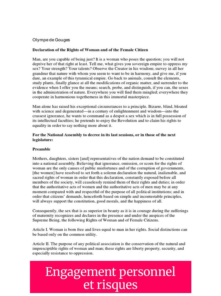 Engagement personnel et risques