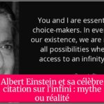 Albert Einstein et sa célèbre citation sur l'infini : mythe ou réalité