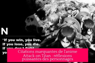 Citations marquantes de l'anime Attack on Titan : réflexions puissantes des personnages