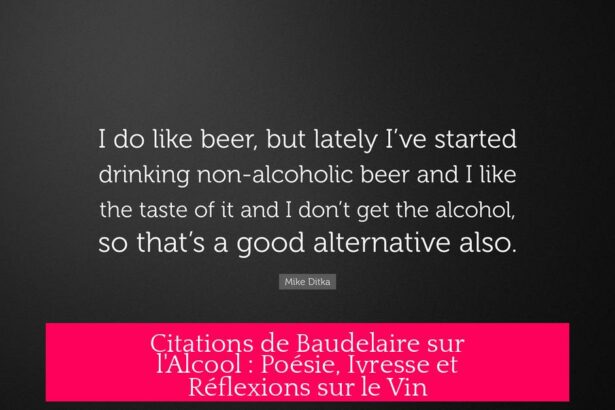 Citations de Baudelaire sur l'Alcool : Poésie, Ivresse et Réflexions sur le Vin