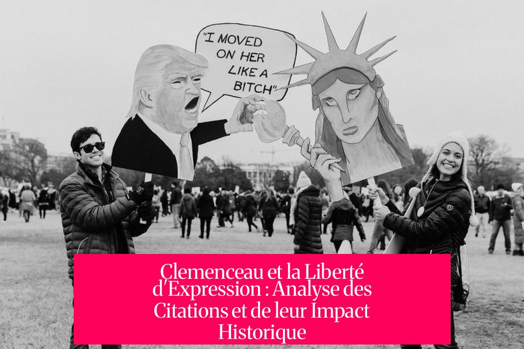 Clemenceau et la Liberté d'Expression : Analyse des Citations et de leur Impact Historique