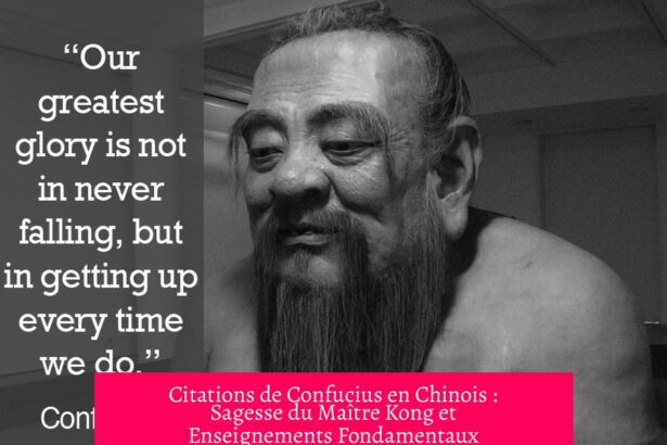 Citations de Confucius en Chinois : Sagesse du Maître Kong et Enseignements Fondamentaux