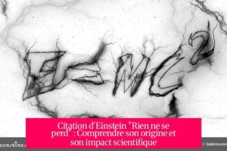 Citation d'Einstein "Rien ne se perd" : Comprendre son origine et son impact scientifique