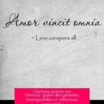 Citations latines sur l'amour : guide des pensées intemporelles et réflexions puissantes