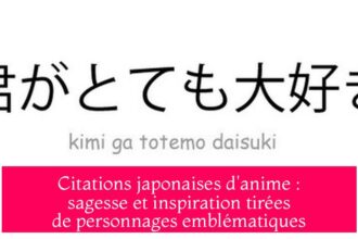 Citations japonaises d'anime : sagesse et inspiration tirées de personnages emblématiques