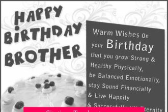 Citations Touchantes pour Souhaiter un Joyeux Anniversaire à Votre Frère