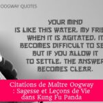 Citations de Maître Oogway : Sagesse et Leçons de Vie dans Kung Fu Panda