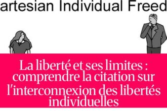 La liberté et ses limites : comprendre la citation sur l'interconnexion des libertés individuelles