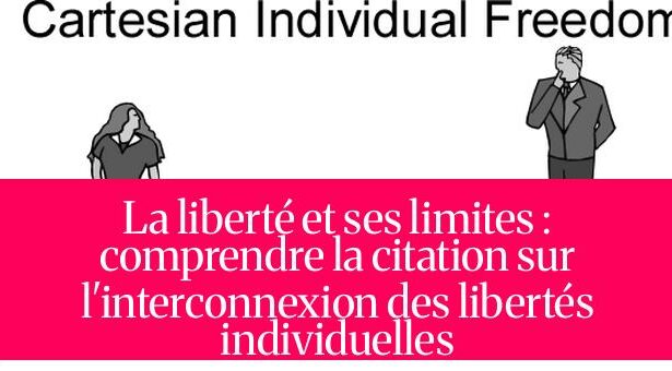 La liberté et ses limites : comprendre la citation sur l'interconnexion des libertés individuelles