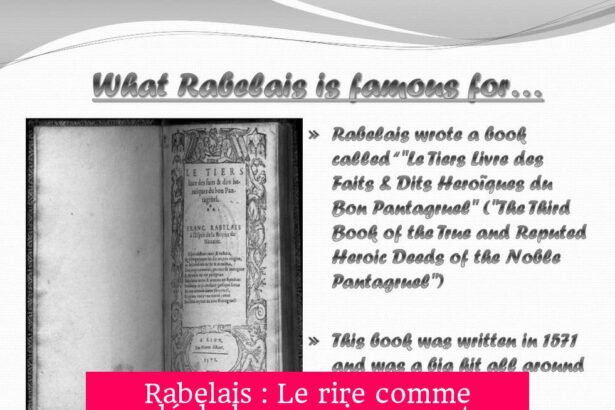 Rabelais : Le rire comme clé de la connaissance et miroir de la société