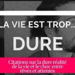 Citations sur la dure réalité de la vie et le choc entre rêves et attentes