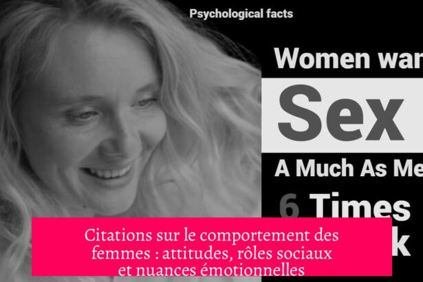 Citations sur le comportement des femmes : attitudes, rôles sociaux et nuances émotionnelles