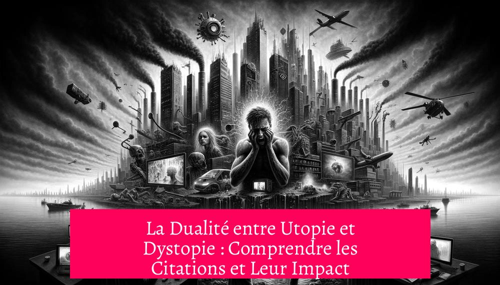 La Dualité entre Utopie et Dystopie : Comprendre les Citations et Leur Impact