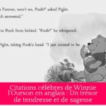Citations célèbres de Winnie l'Ourson en anglais : Un trésor de tendresse et de sagesse