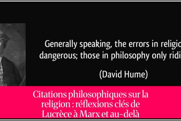 Citations philosophiques sur la religion : réflexions clés de Lucrèce à Marx et au-delà