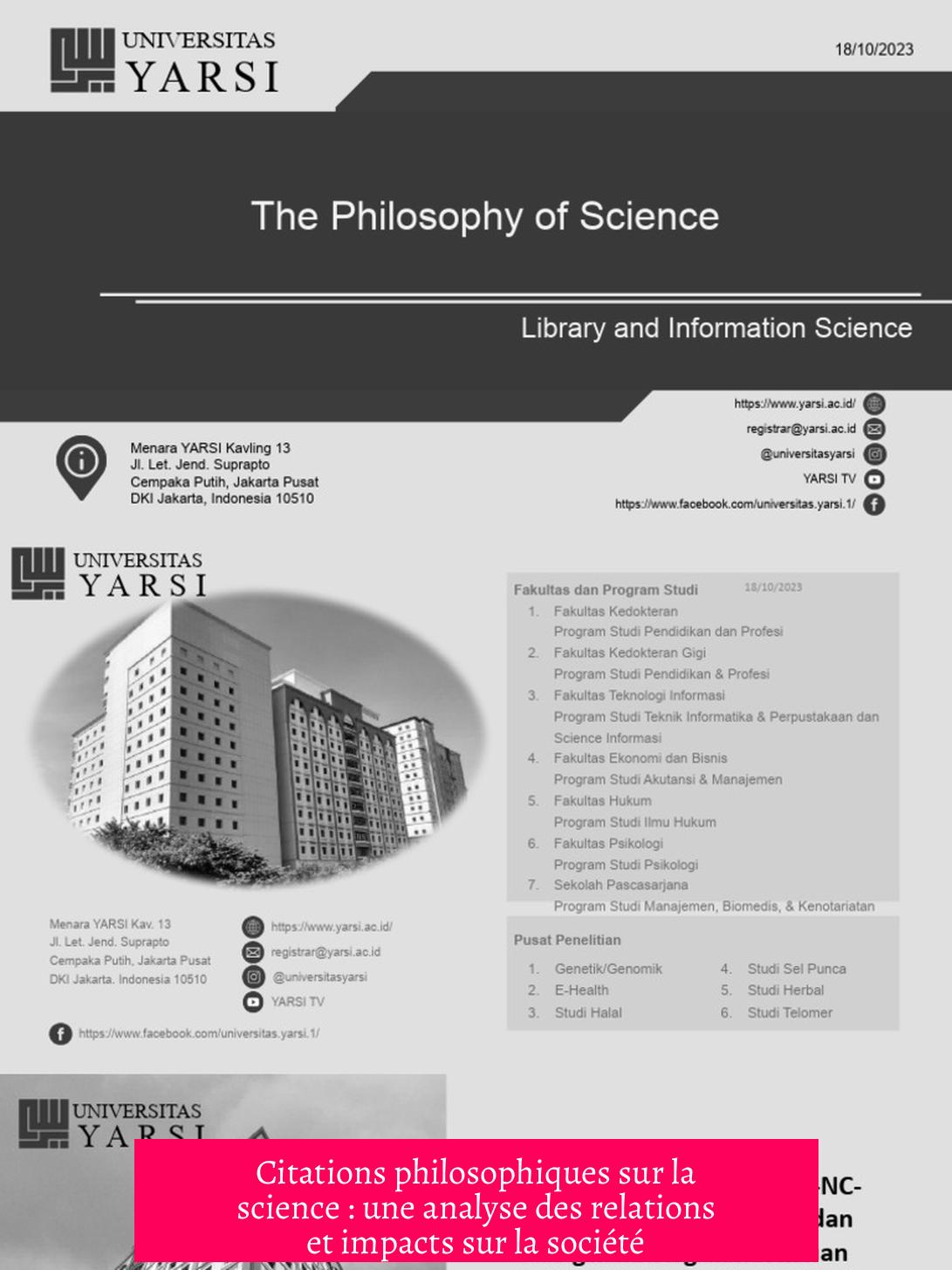 Citations philosophiques sur la science : une analyse des relations et impacts sur la société