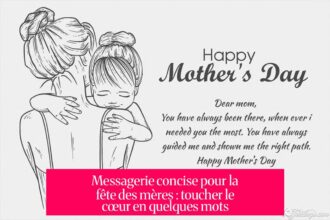 Messagerie concise pour la fête des mères : toucher le cœur en quelques mots