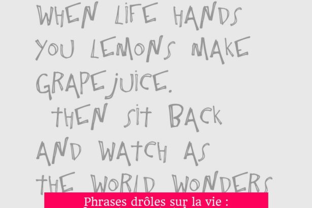 Phrases drôles sur la vie : Importance et styles pour égayer le quotidien