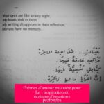 Poèmes d'amour en arabe pour lui : inspiration et écriture d'émotions profondes
