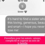Proverbes pour les sœurs : amour, complicité et sagesse au sein de la famille