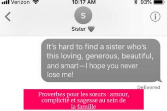 Proverbes pour les sœurs : amour, complicité et sagesse au sein de la famille