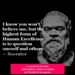 La parole de Socrate : philosophies, fables et vérités sur l'amitié et la sagesse