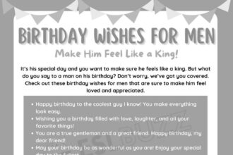 Vœux d'Anniversaire pour Homme : Idées et Conseils pour des Messages Inoubliables