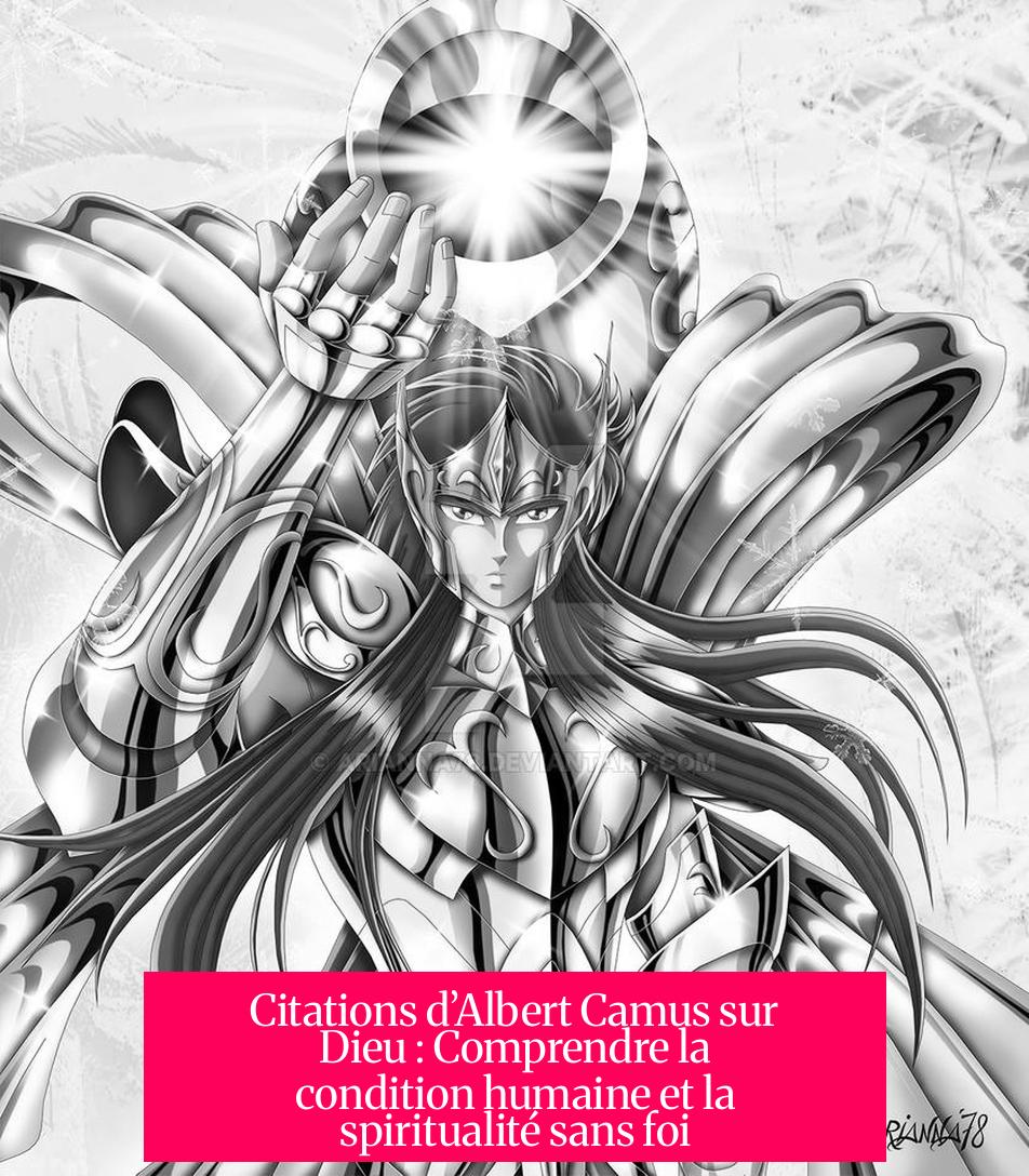 Citations d’Albert Camus sur Dieu : Comprendre la condition humaine et la spiritualité sans foi