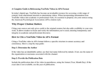 Comment citer une vidéo selon les normes APA 7 : guide complet et conseils pratiques