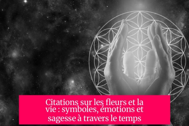 Citations sur les fleurs et la vie : symboles, émotions et sagesse à travers le temps