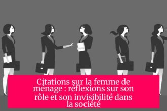Citations sur la femme de ménage : réflexions sur son rôle et son invisibilité dans la société