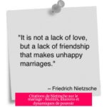 Citations de Nietzsche sur le mariage : Réalités, illusions et dynamiques de pouvoir