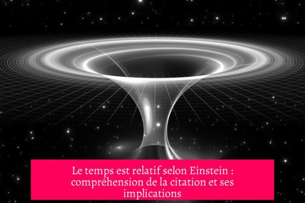 Le temps est relatif selon Einstein : compréhension de la citation et ses implications