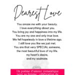 Un poème d'amour romantique pour sa femme : célébration de l'amour véritable et éternel